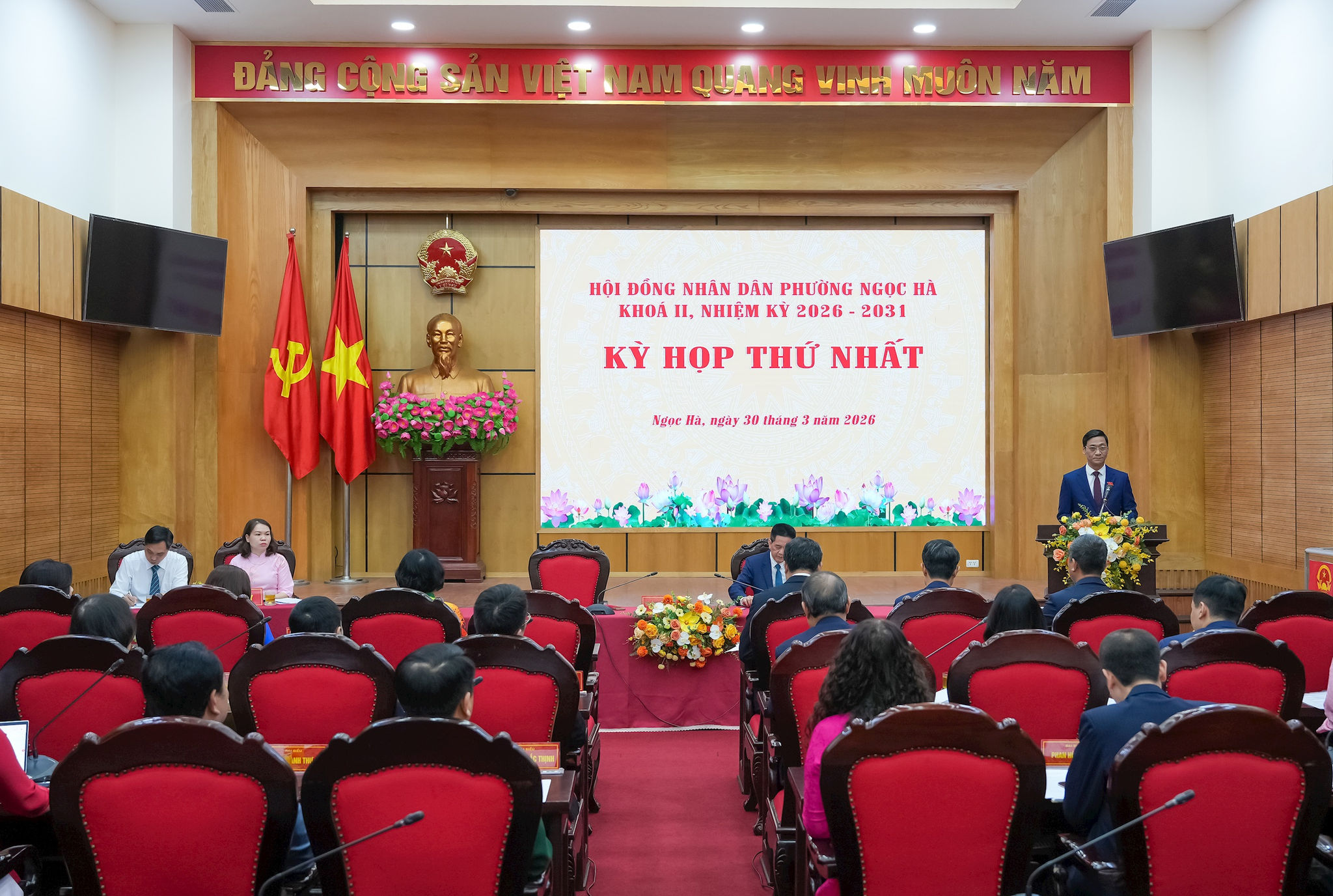Phường Ngọc Hà kiện toàn bộ máy lãnh đạo tại Kỳ họp thứ Nhất HĐND khóa II, khởi đầu nhiệm kỳ 2026-2031
