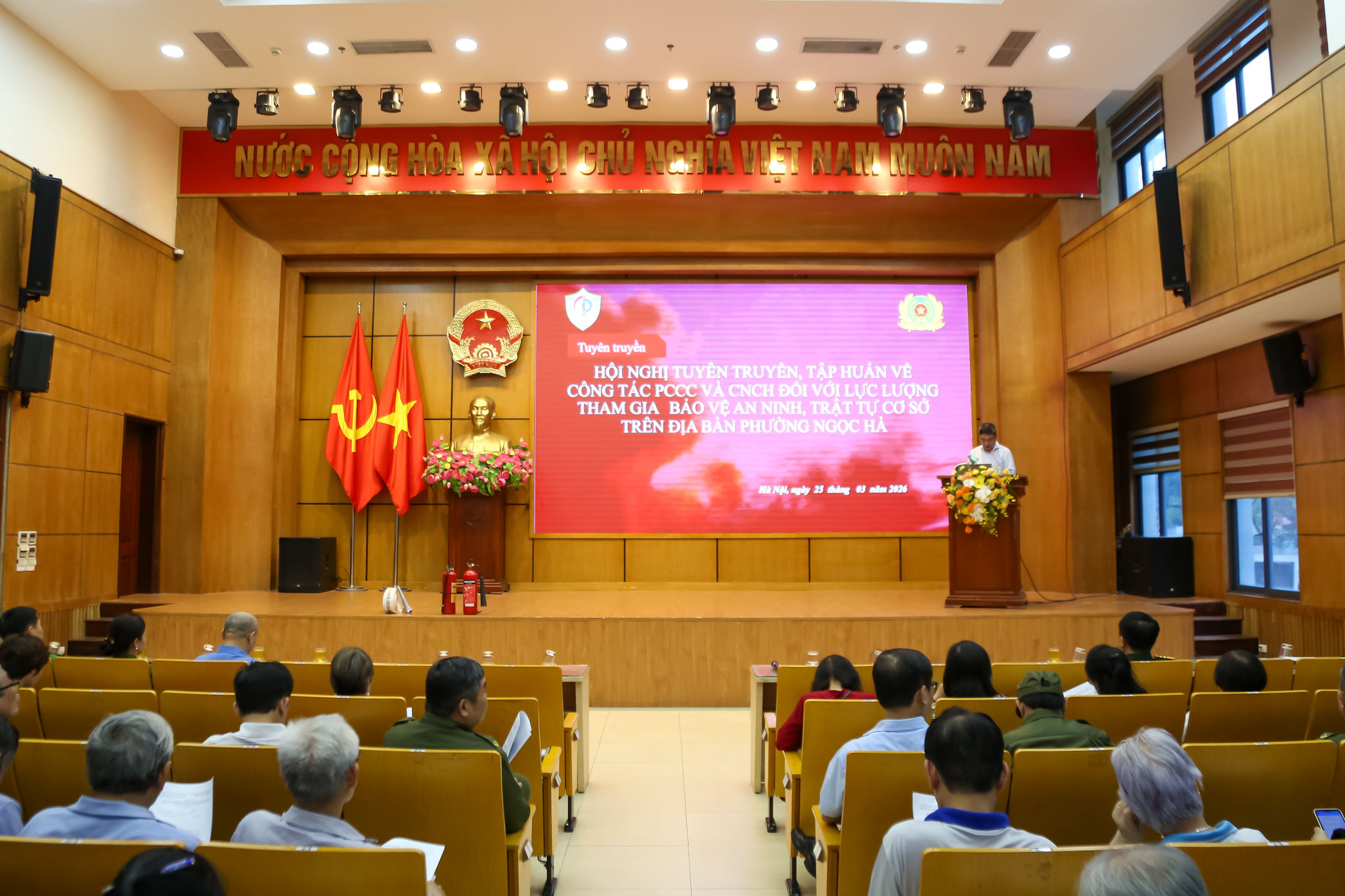 Phường Ngọc Hà nâng cao năng lực hơn 1.300 lực lượng cơ sở, tăng cường thế trận phòng cháy từ sớm, từ xa