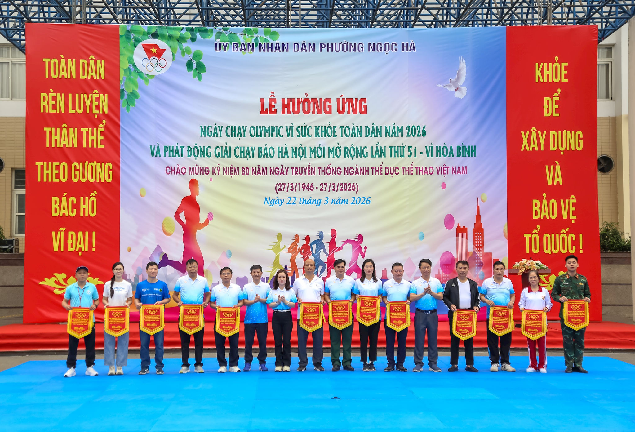 Phường Ngọc Hà hưởng ứng Ngày chạy Olympic, phát động Giải chạy Hànộimới mở rộng lần thứ 51 – Vì hòa bình