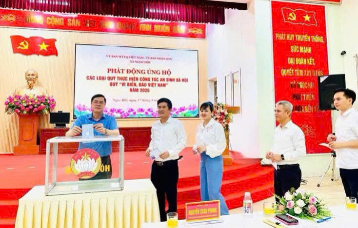 Xã Ngọc Hồi phát động 5 quỹ an sinh xã hội và Quỹ “Vì biển, đảo Việt Nam” năm 2026