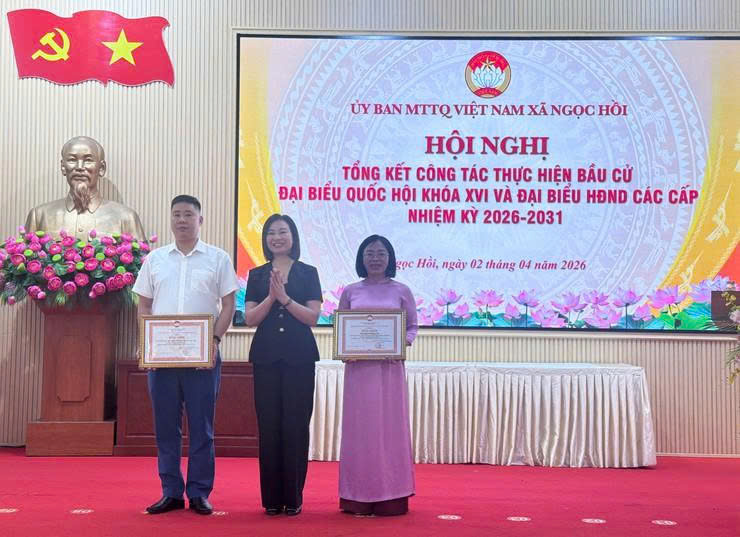Ủy ban MTTQ Việt Nam xã Ngọc Hồi tổng kết công tác bầu cử, phát huy vai trò đại đoàn kết toàn dân trong xây dựng chính quyền nhiệm kỳ mới