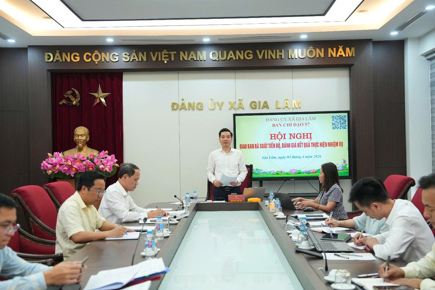 Đảng ủy xã Gia Lâm tăng tốc triển khai Nghị quyết số 57-NQ/TW, thúc đẩy chuyển đổi số toàn diện trong quý II-2026