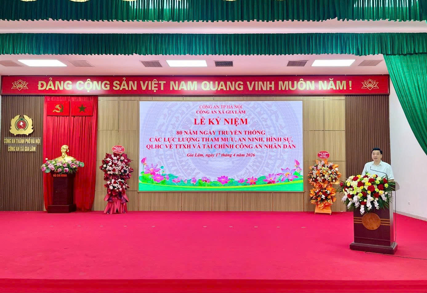 Xã Gia Lâm kỷ niệm 80 năm Ngày truyền thống các lực lượng Công an nhân dân, tiếp tục phát huy bản lĩnh, xây dựng lực lượng vững mạnh