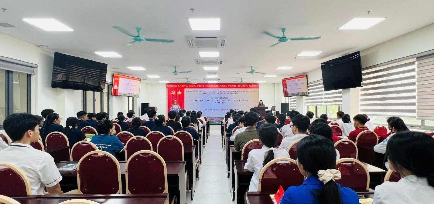 Khai giảng lớp bồi dưỡng nhận thức về Đảng khóa II năm 2026 cho 88 quần chúng ưu tú