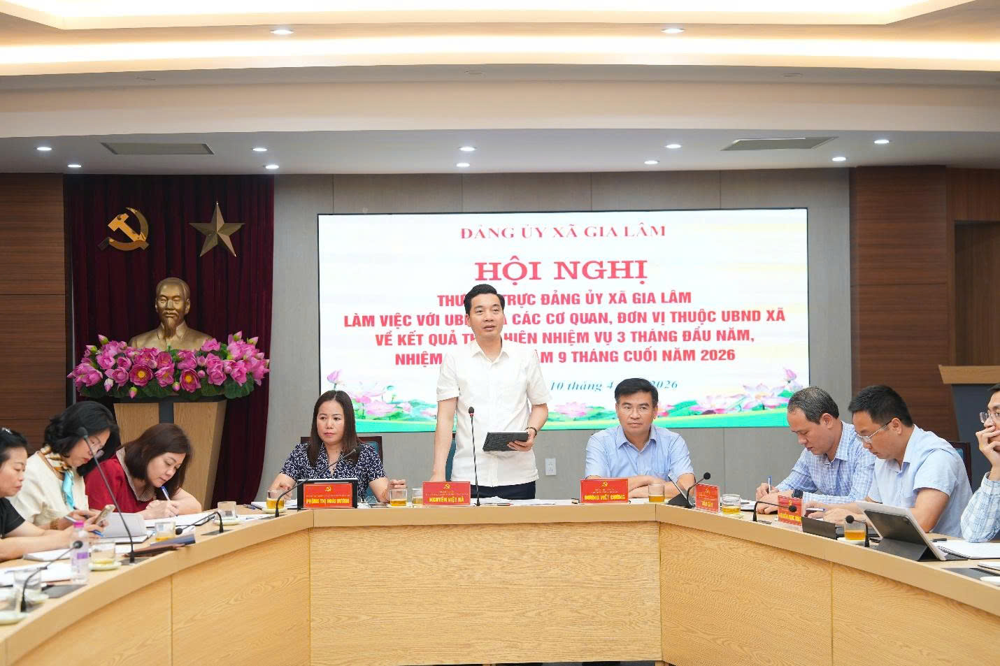 Đảng ủy xã Gia Lâm xác định nhiệm vụ trọng tâm 9 tháng cuối năm, nâng cao hiệu quả điều hành theo hướng quản trị hiện đại