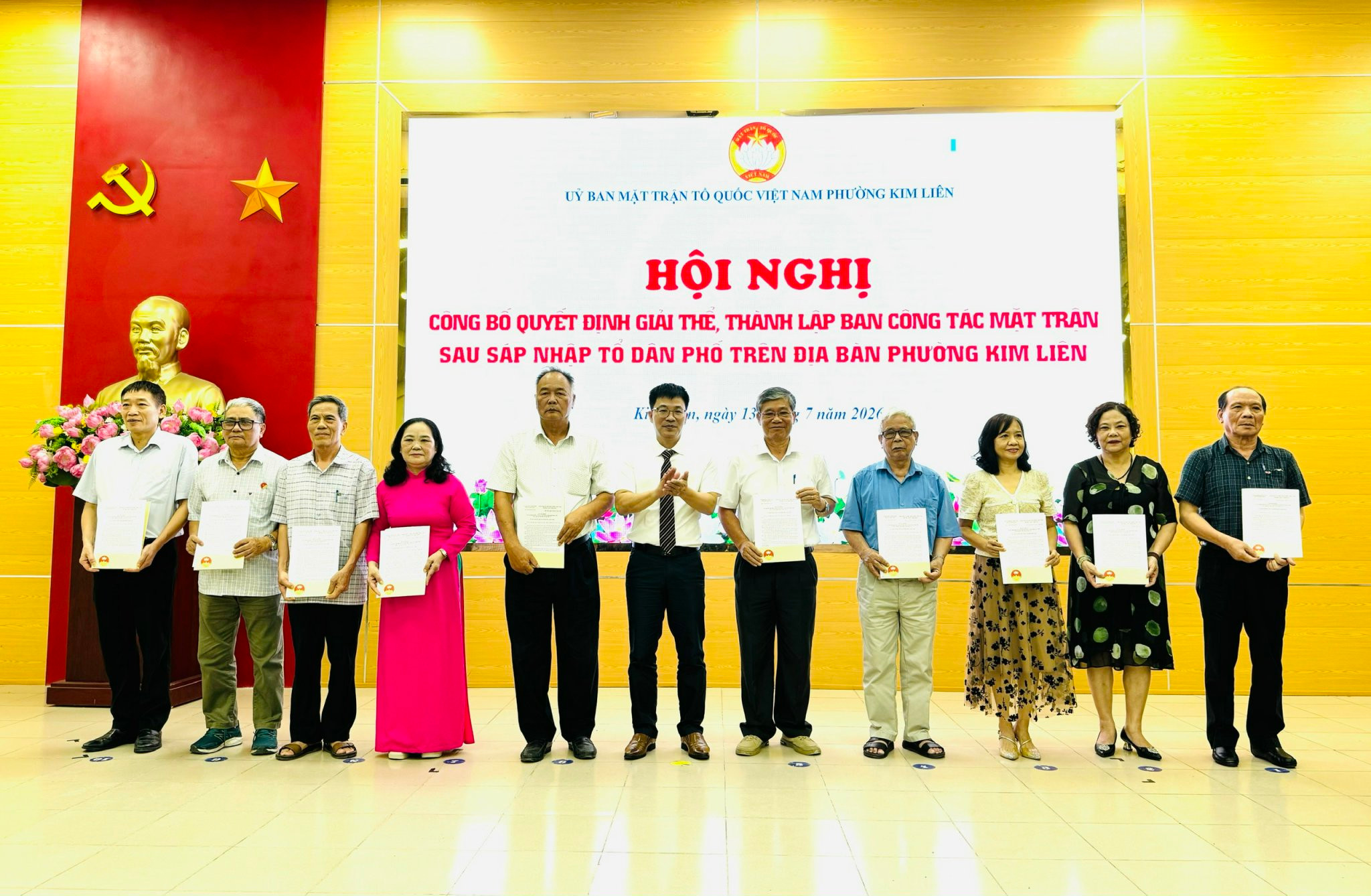 Phường Kim Liên kiện toàn hệ thống Ban Công tác Mặt trận, nâng cao hiệu quả hoạt động hướng về cơ sở