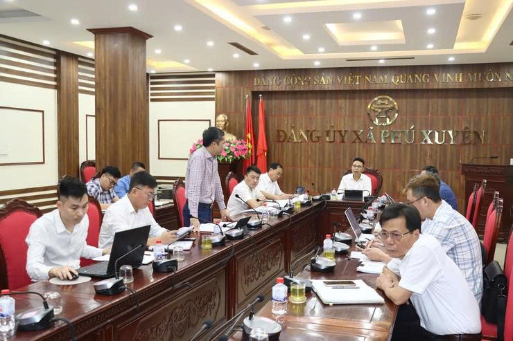 Xã Phú Xuyên kiểm đếm tiến độ giải phóng mặt bằng, tháo gỡ điểm nghẽn tại các dự án trọng điểm
