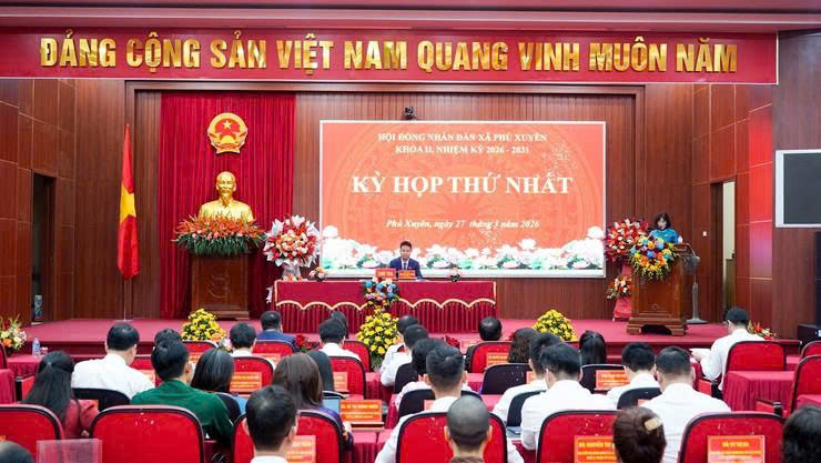 HĐND xã Phú Xuyên kiện toàn bộ máy nhiệm kỳ mới, đặt mục tiêu tăng trưởng kinh tế từ 11% trở lên