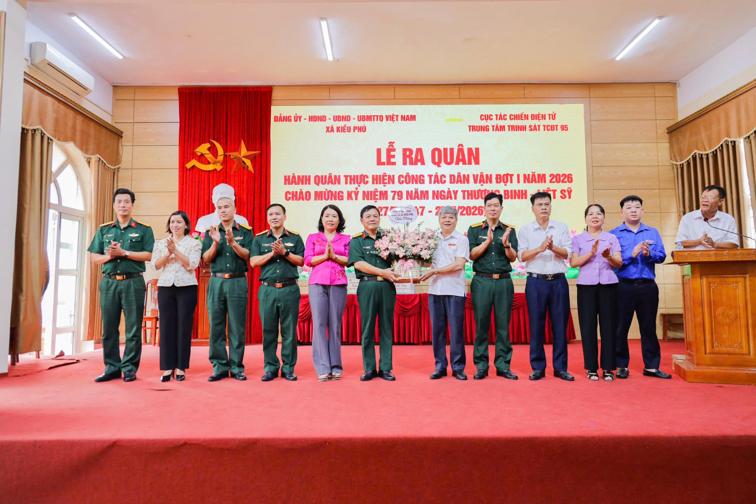 Xã Kiều Phú phát động đợt dân vận quân - dân năm 2026, tăng cường gắn kết lực lượng vũ trang với cơ sở