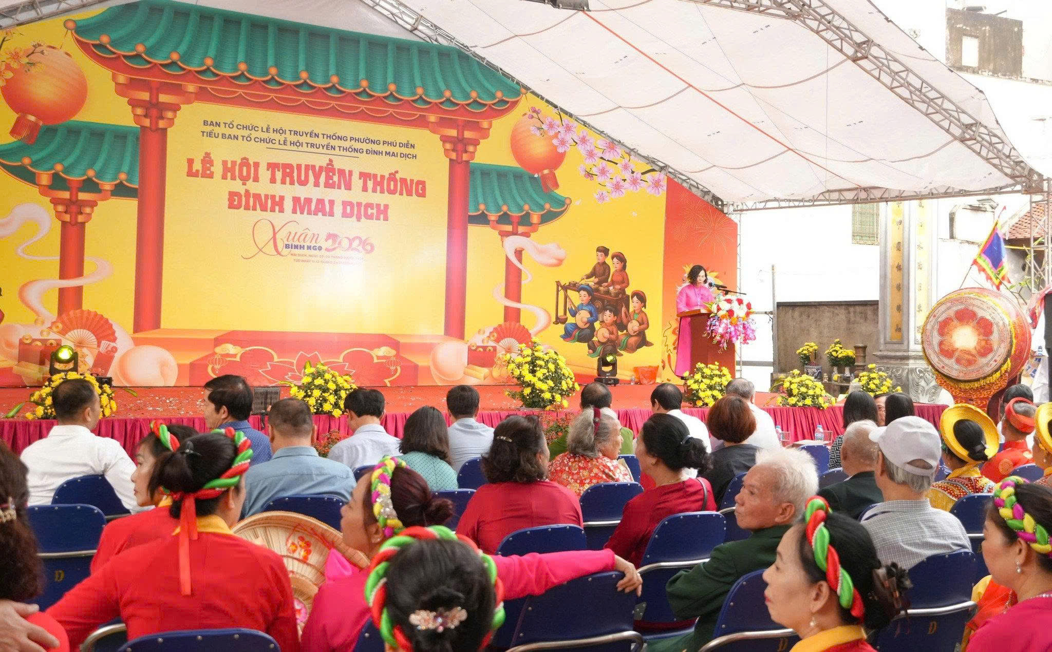 Phường Phú Diễn khai hội Đình Mai Dịch năm 2026, gìn giữ di sản và lan tỏa giá trị văn hóa truyền thống
