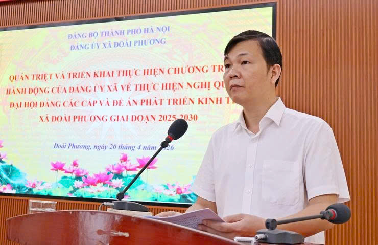 Xã Đoài Phương quán triệt các nghị quyết, chỉ thị và quy định mới, tạo chuyển biến trong nâng cao hiệu quả thực thi công vụ