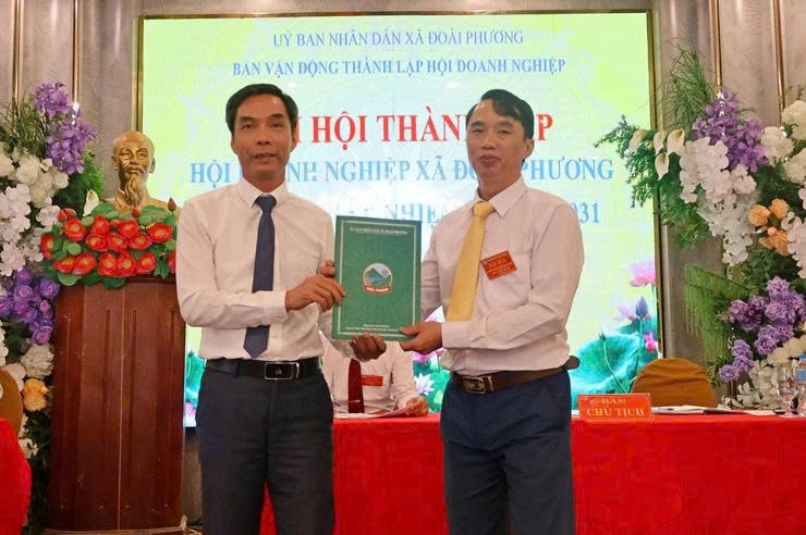 Xã Đoài Phương thành lập Hội Doanh nghiệp, tạo động lực liên kết và phát triển cộng đồng doanh nhân