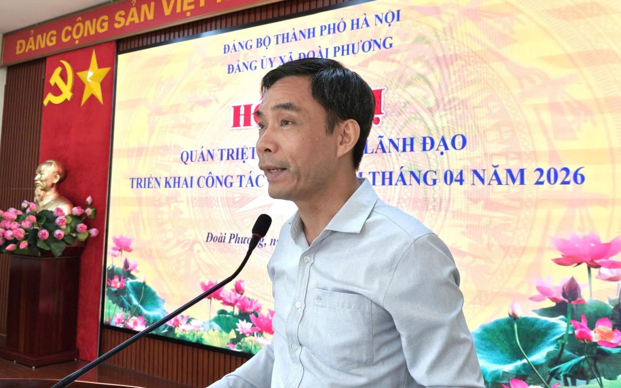 Đảng uỷ xã Đoài Phương xác định nhiệm vụ trọng tâm tháng 4-2026, quyết liệt triển khai các giải pháp phát triển địa phương