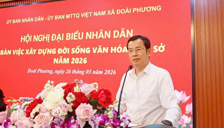 Xã Đoài Phương phát huy sức mạnh đồng thuận, nâng cao chất lượng xây dựng đời sống văn hóa ở cơ sở năm 2026