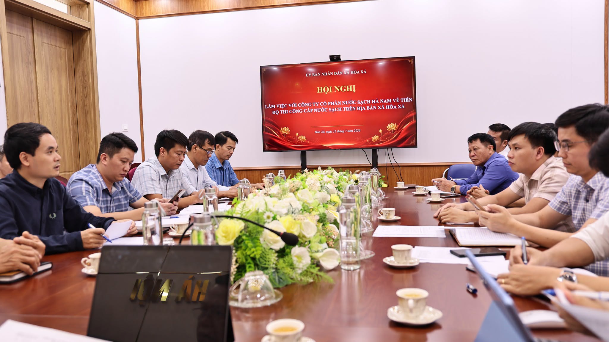 Xã Hòa Xá quyết liệt tháo gỡ vướng mắc, đẩy nhanh tiến độ hoàn thiện mạng lưới cấp nước sạch phục vụ nhân dân