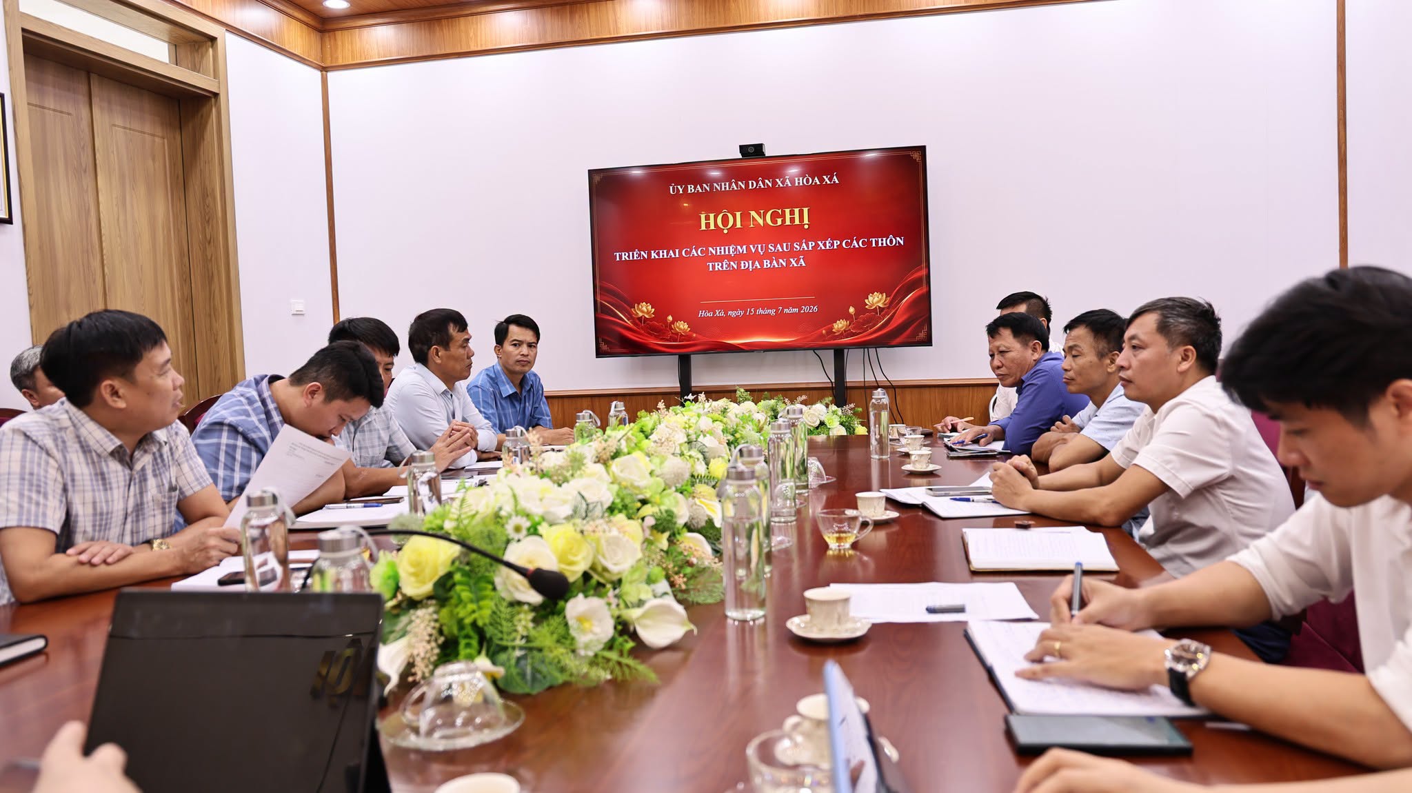 Xã Hòa Xá triển khai nhiệm vụ trọng tâm sau sắp xếp thôn, bảo đảm hoạt động ổn định từ cơ sở