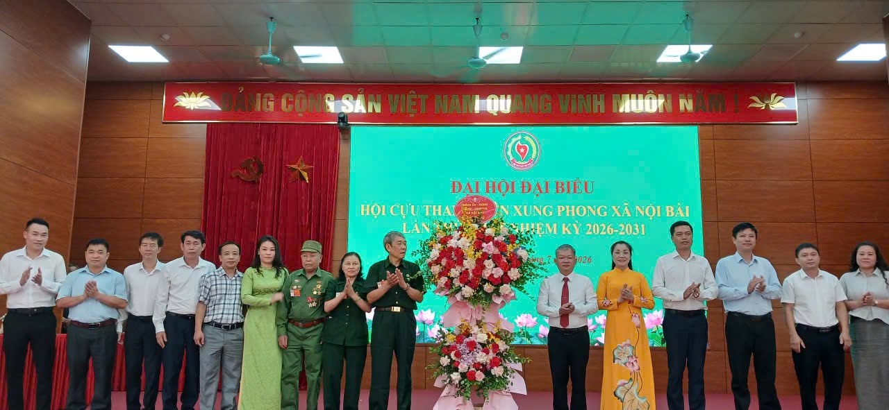 Hội Cựu Thanh niên xung phong xã Nội Bài tổ chức thành công Đại hội đại biểu lần thứ I, nhiệm kỳ 2026-2031