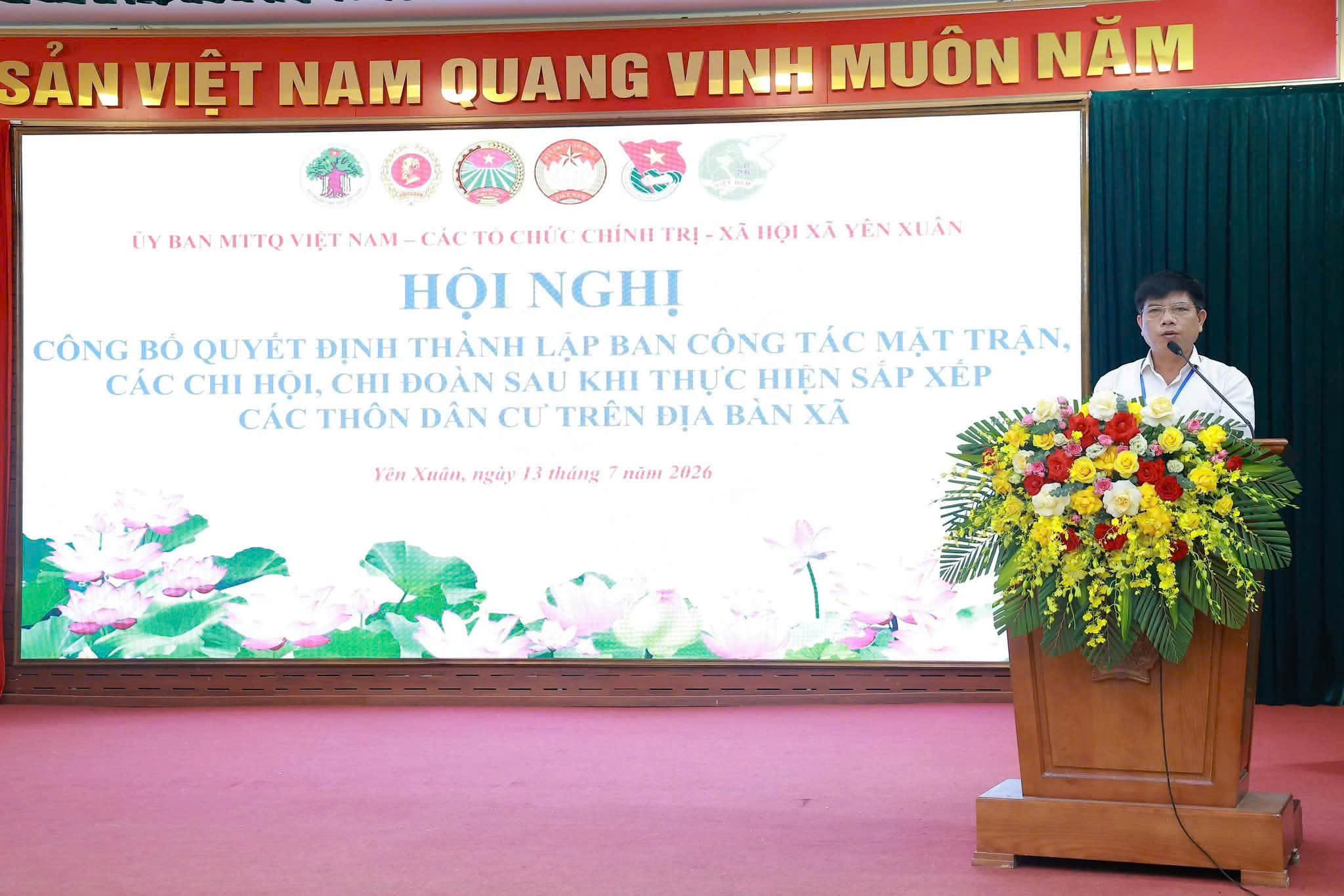 Xã Yên Xuân củng cố tổ chức Mặt trận và các đoàn thể sau sắp xếp thôn, nâng cao hiệu quả hoạt động ở cơ sở