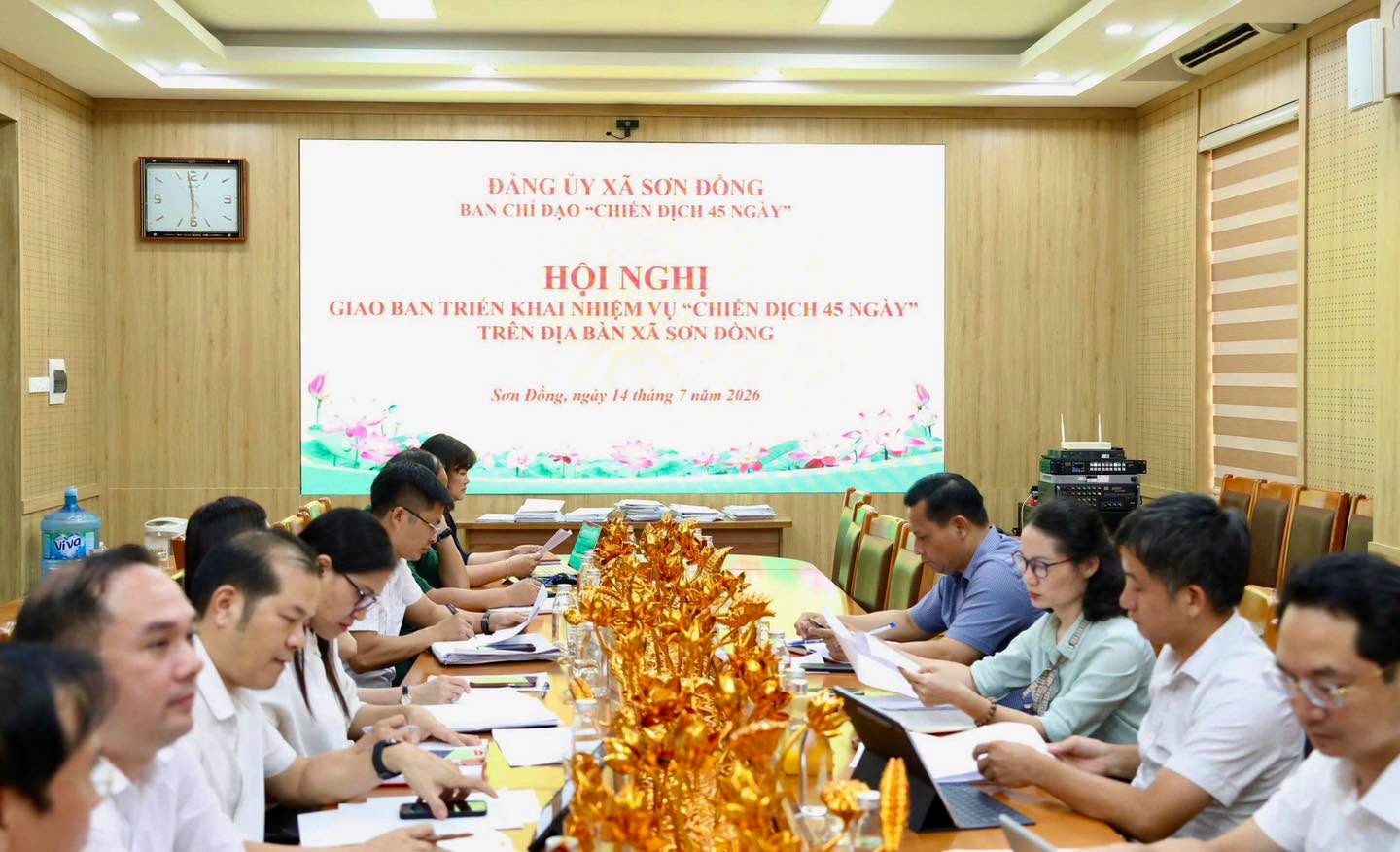 Ban Chỉ đạo “Chiến dịch 45 ngày” xã Sơn Đồng tăng tốc xây dựng cơ sở dữ liệu đất đai, bảo đảm tiến độ chuyển đổi số