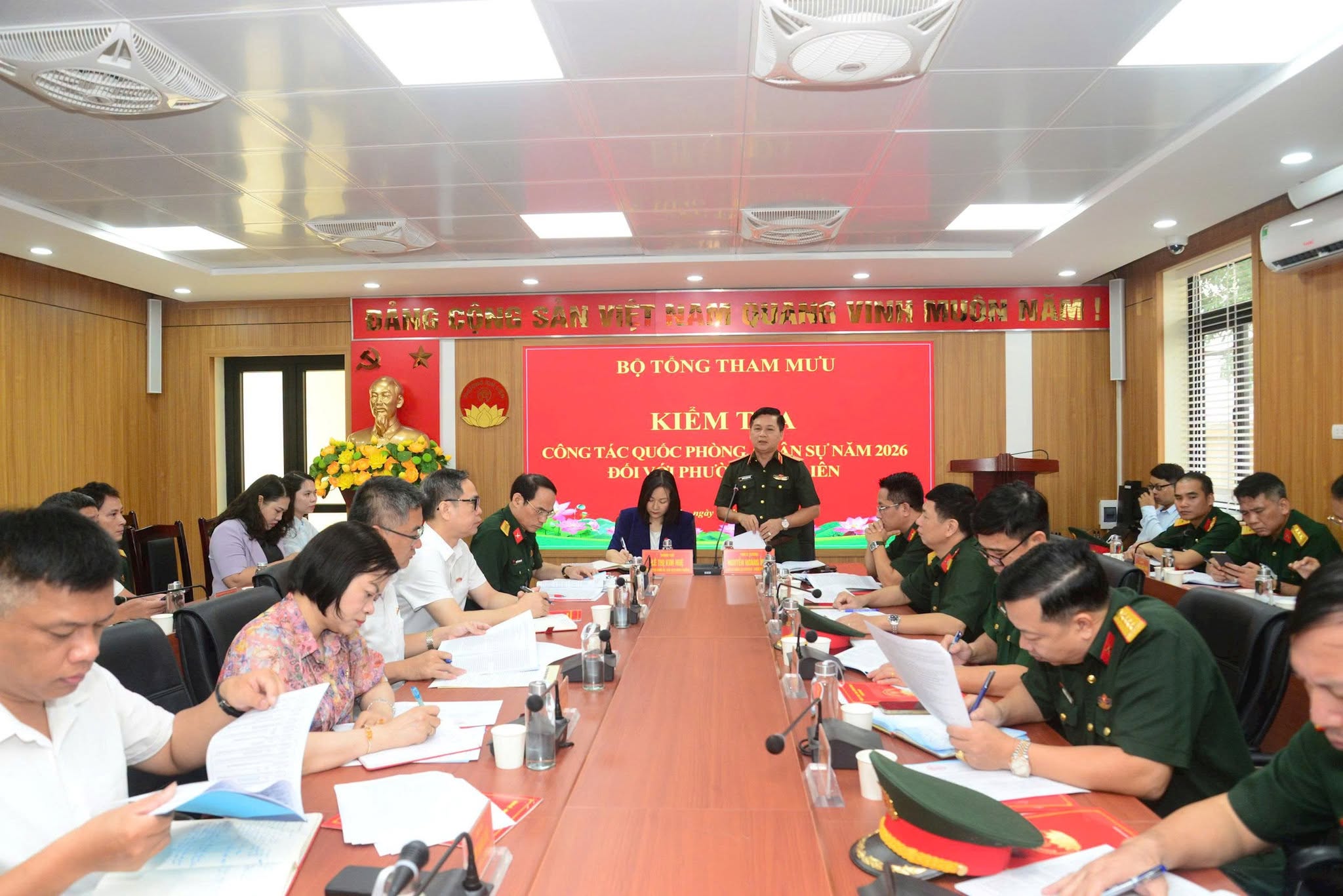 Phường Kim Liên được đánh giá cao trong thực hiện nhiệm vụ quốc phòng, quân sự địa phương