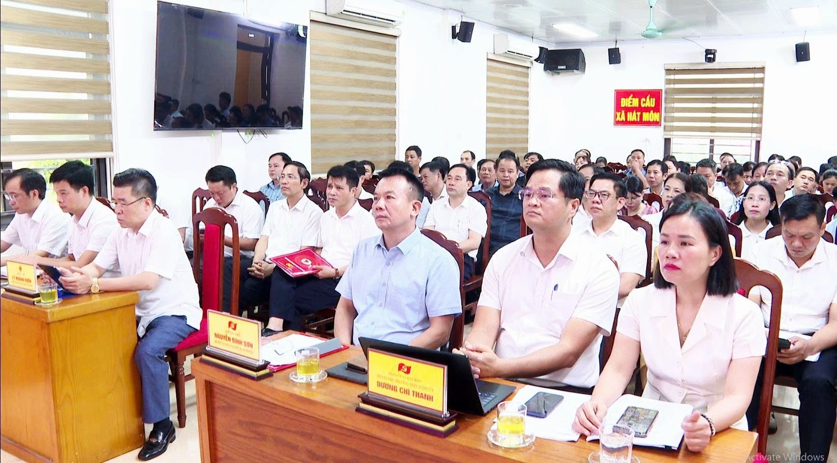 Xã Hát Môn thống nhất nhiệm vụ sau sắp xếp thôn, phát huy vai trò đội ngũ cán bộ cơ sở