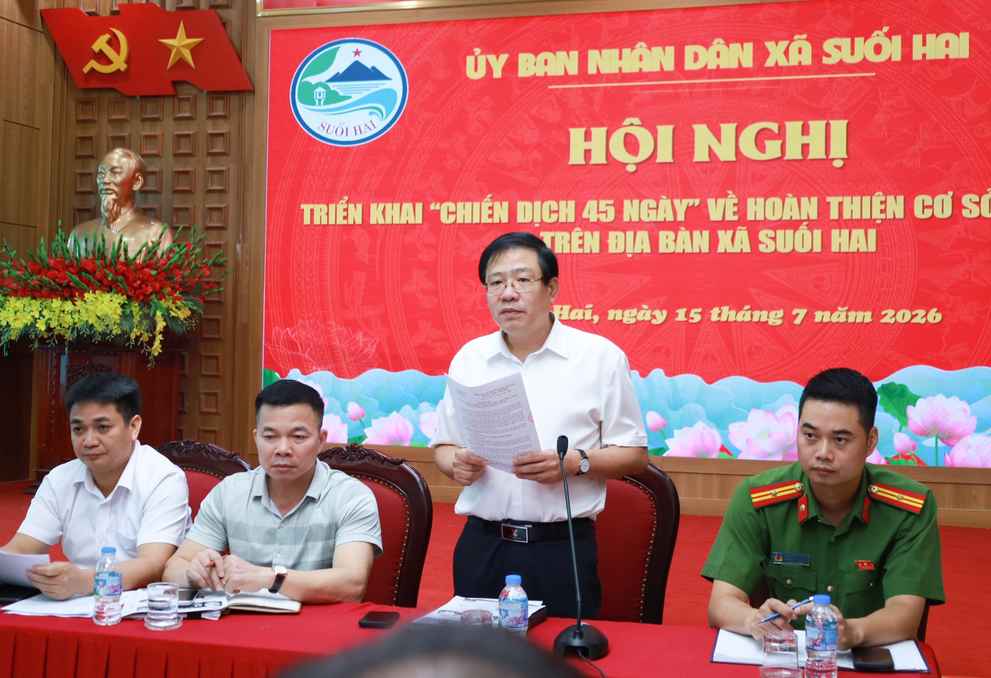 Xã Suối Hai phát động chiến dịch 45 ngày hoàn thiện dữ liệu đất đai, quyết tâm làm sạch thông tin đến từng thửa đất