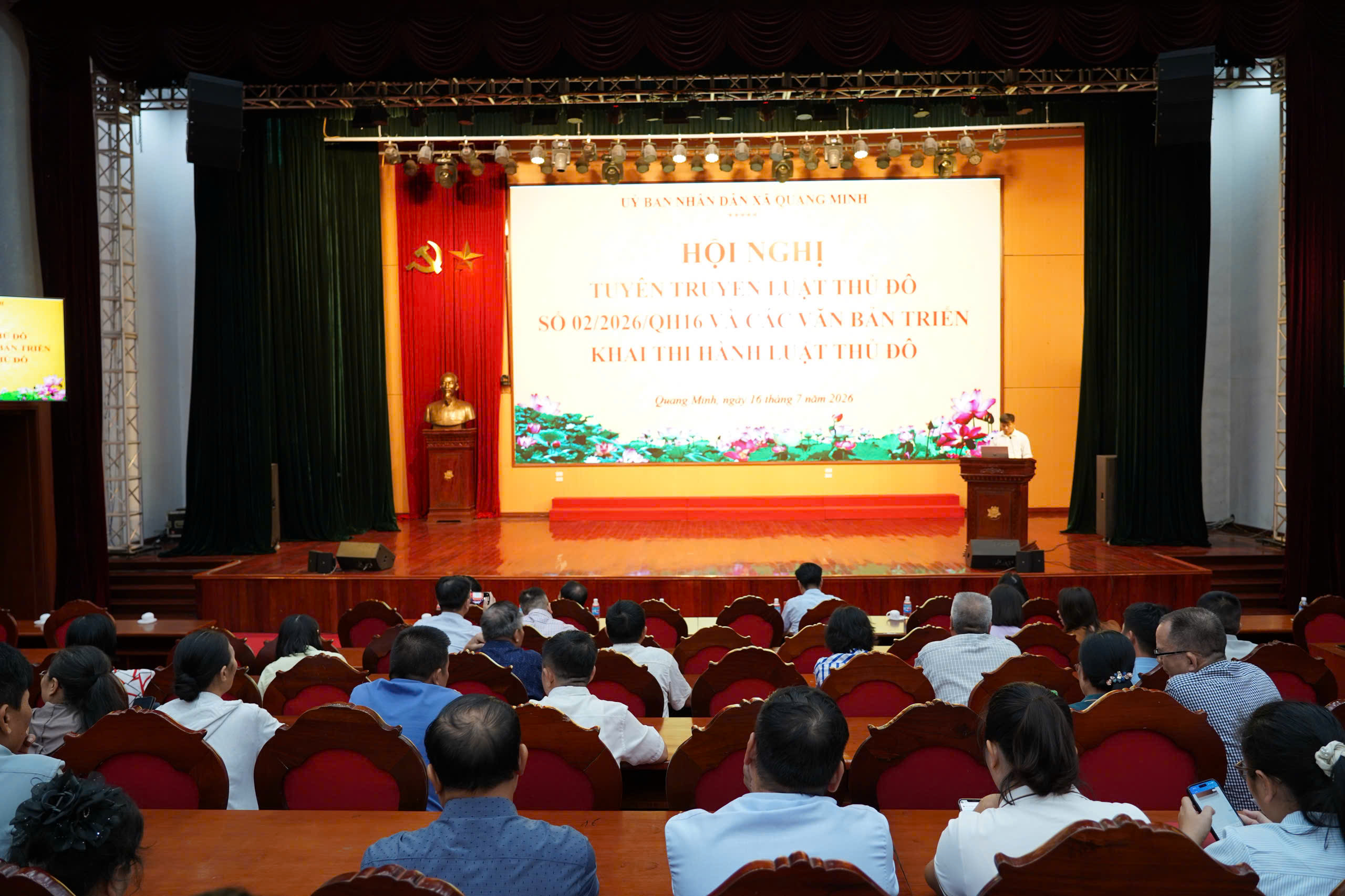 Xã Quang Minh tăng cường phổ biến Luật Thủ đô năm 2026, nâng cao năng lực thực thi pháp luật ở cơ sở