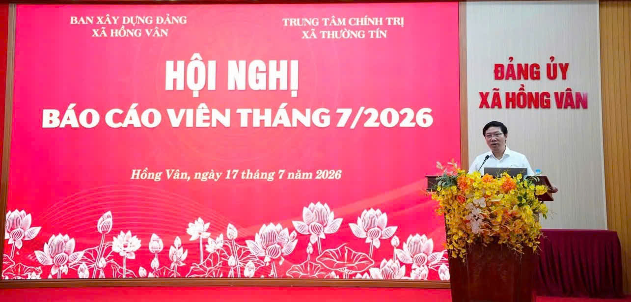 Xã Hồng Vân bồi dưỡng đội ngũ báo cáo viên, nâng cao chất lượng công tác tuyên truyền trong tình hình mới