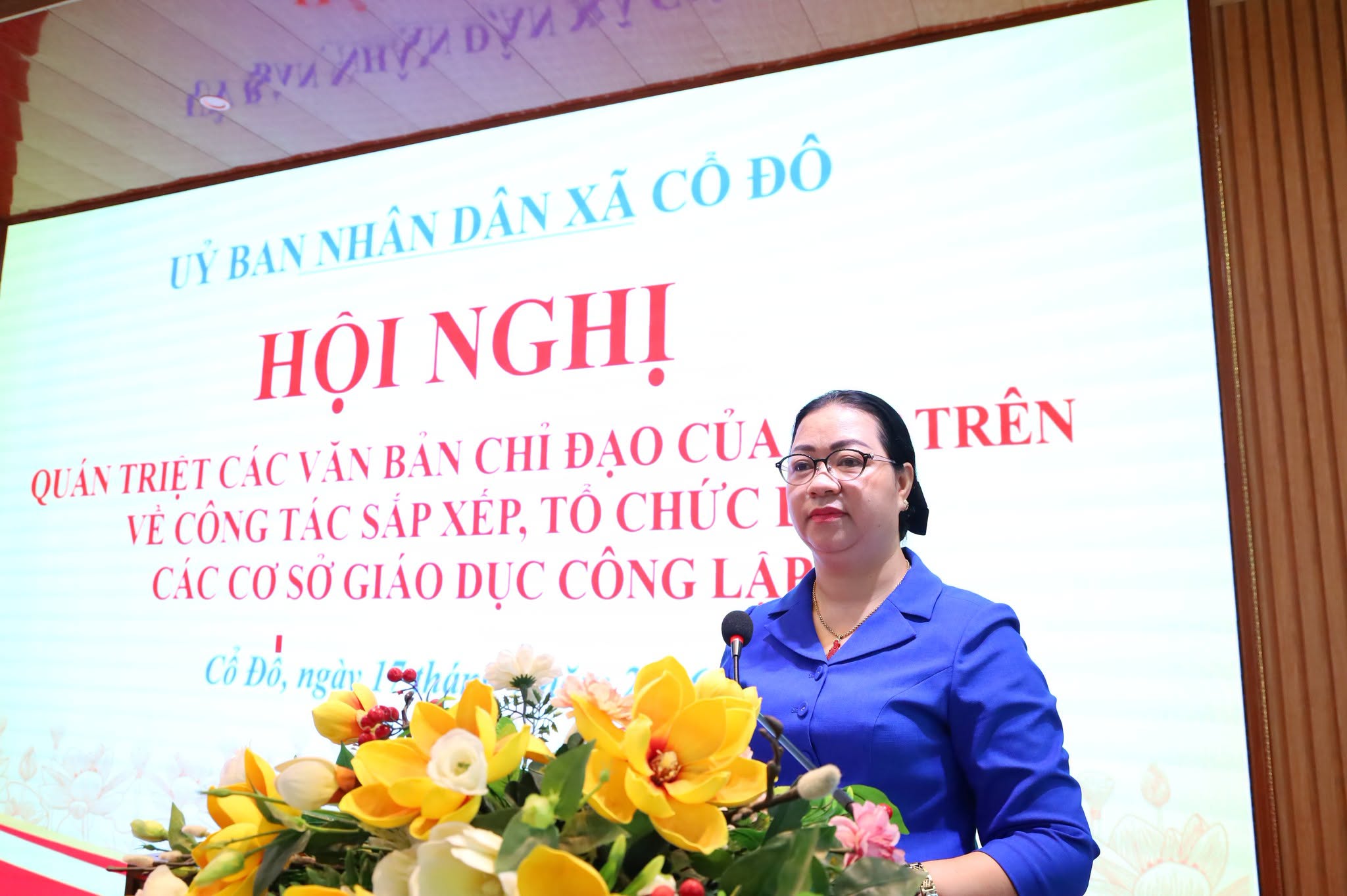 Xã Cổ Đô quán triệt chủ trương sắp xếp mạng lưới trường học, bảo đảm ổn định hoạt động giáo dục