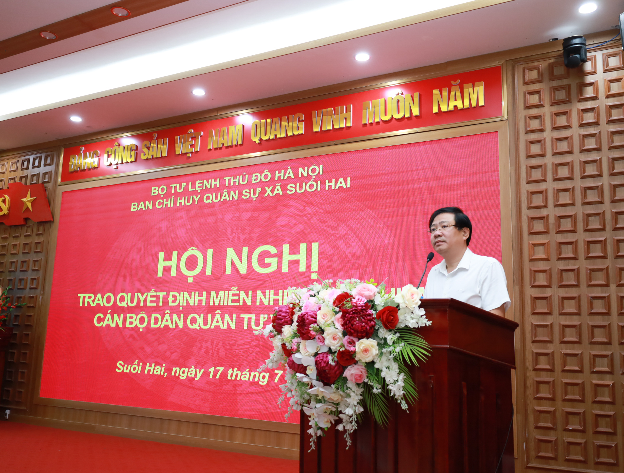 Xã Suối Hai kiện toàn đội ngũ Thôn đội trưởng, nâng cao chất lượng lực lượng dân quân tự vệ sau sắp xếp đơn vị hành chính