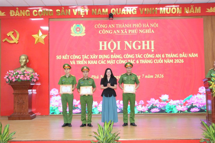 Công an xã Phú Nghĩa giữ vững an ninh, trật tự, tạo nền tảng phát triển địa phương trong 6 tháng đầu năm 2026