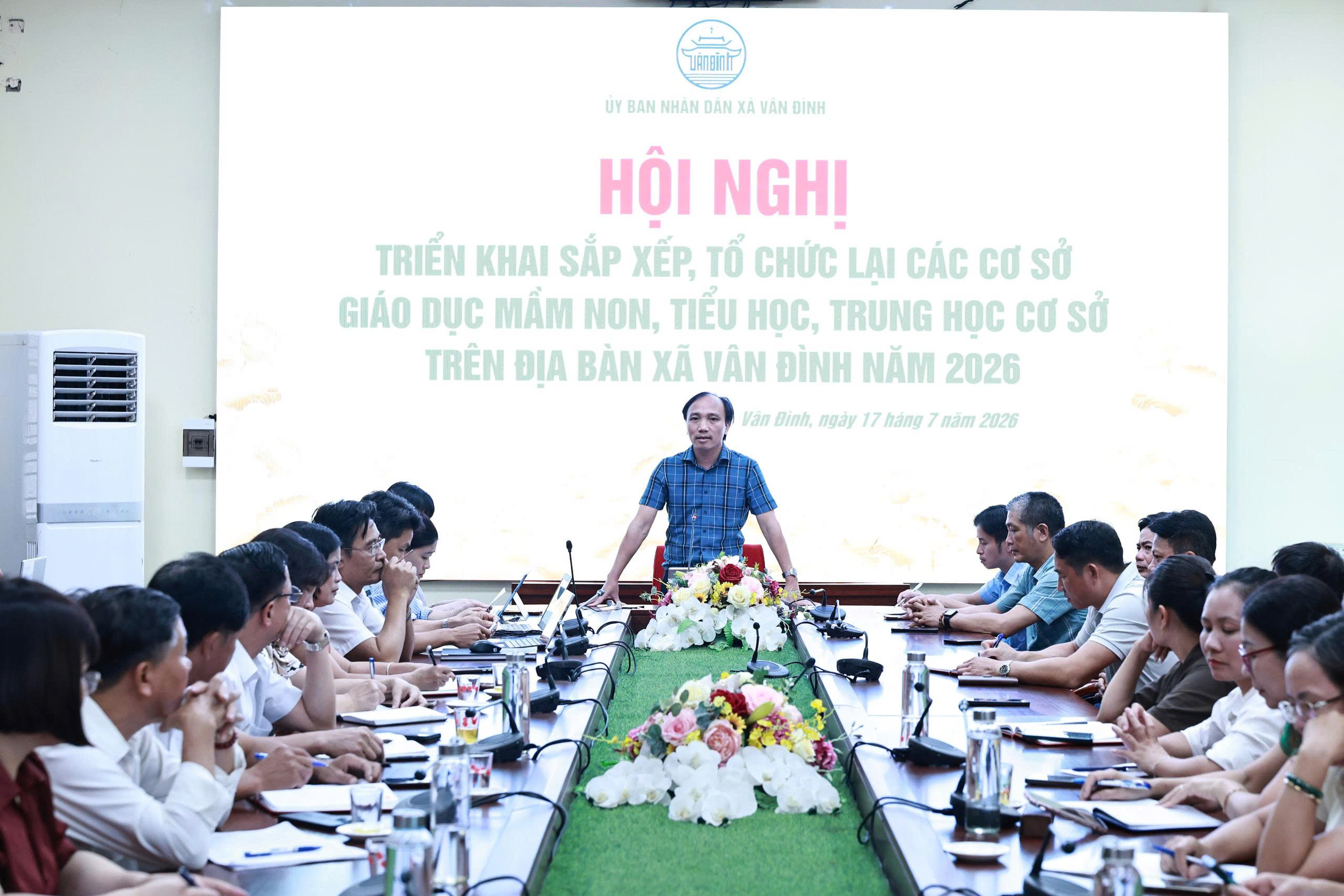 Xã Vân Đình triển khai sắp xếp mạng lưới trường học, nâng cao chất lượng giáo dục theo mô hình chính quyền địa phương hai cấp