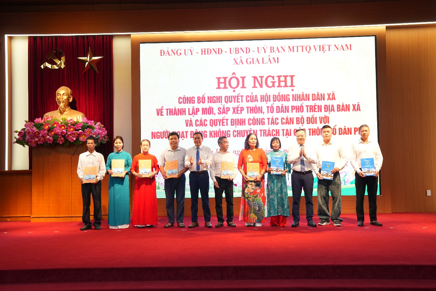Xã Gia Lâm kiện toàn 27 thôn, tổ dân phố, đồng bộ tổ chức bộ máy sau sắp xếp
