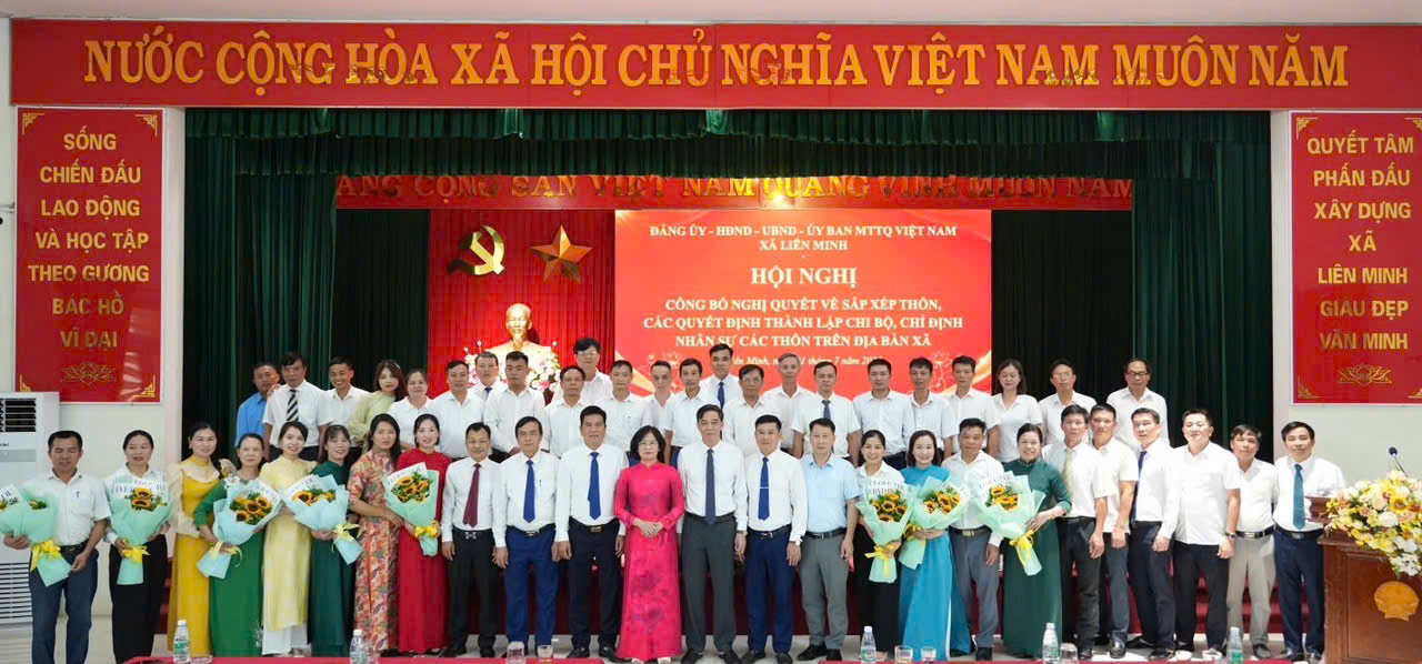 Xã Liên Minh kiện toàn hệ thống chính trị tại 12 thôn mới sau sắp xếp địa bàn dân cư
