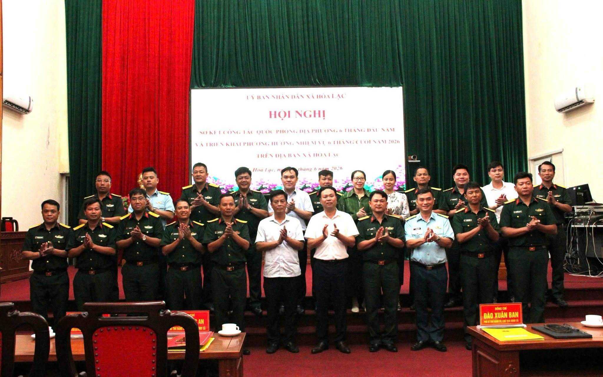 Xã Hòa Lạc biểu dương nhiều tập thể, cá nhân xuất sắc trong thực hiện nhiệm vụ quốc phòng, quân sự