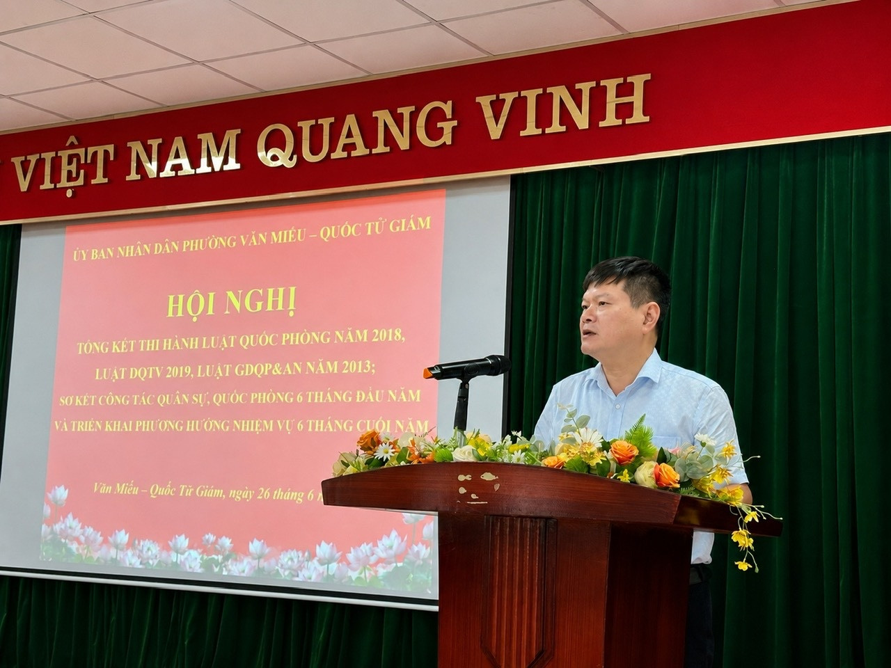 Phường Văn Miếu - Quốc Tử Giám nâng cao chất lượng công tác quân sự, quốc phòng, xây dựng nền quốc phòng toàn dân vững chắc