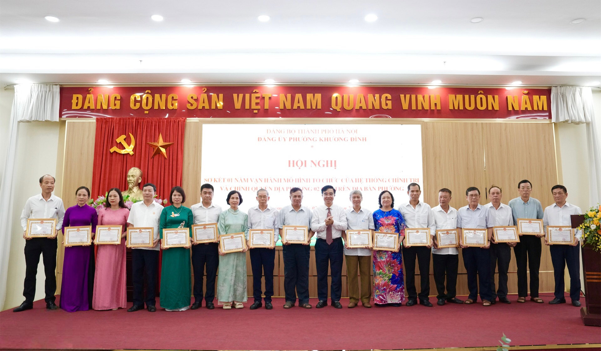 Đảng bộ phường Khương Đình sơ kết một năm vận hành mô hình chính quyền địa phương hai cấp: Bộ máy ổn định, tạo động lực phát triển mới