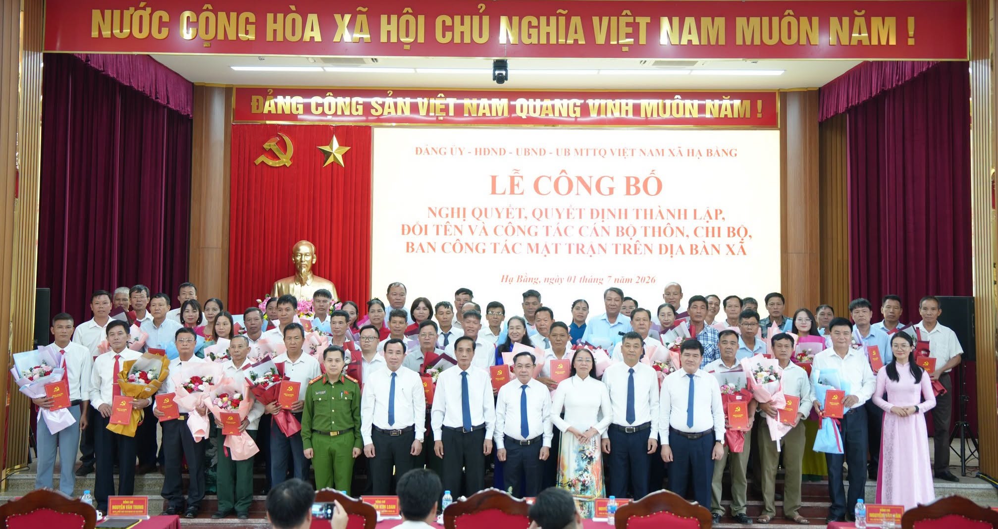 Xã Hạ Bằng kiện toàn tổ chức sau sắp xếp thôn, hoàn thiện hệ thống chính trị ở cơ sở