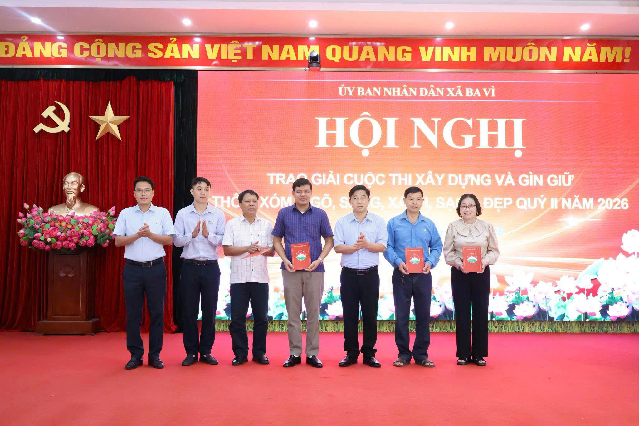 Xã Ba Vì lan tỏa phong trào xây dựng khu dân cư văn minh qua Cuộc thi “Thôn, xóm sáng, xanh, sạch, đẹp”