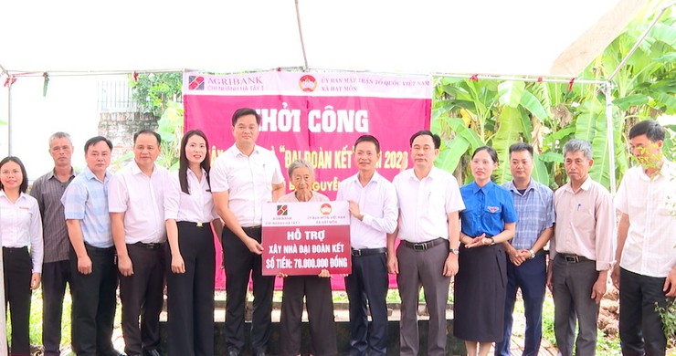 Xã Hát Môn khởi công Nhà Đại đoàn kết, tiếp thêm động lực cho hộ khó khăn ổn định cuộc sống
