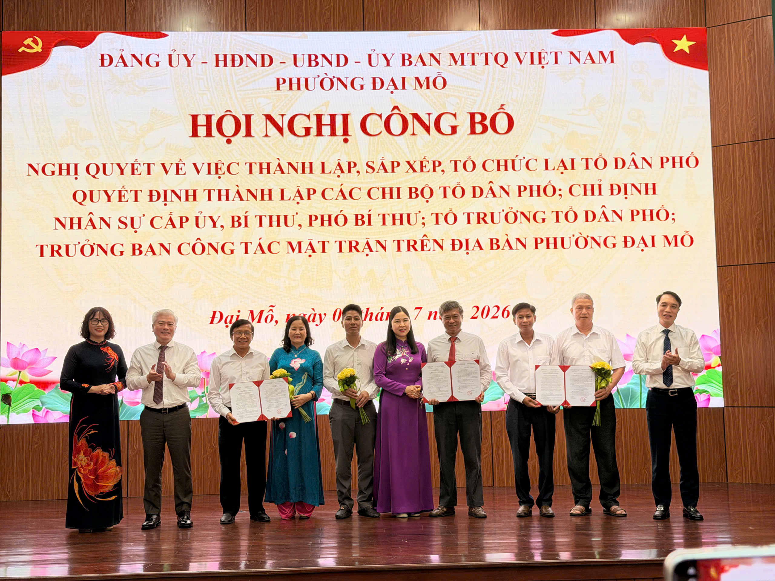 Phường Đại Mỗ hoàn thiện mô hình tổ dân phố mới, kiện toàn hệ thống chính trị ở cơ sở