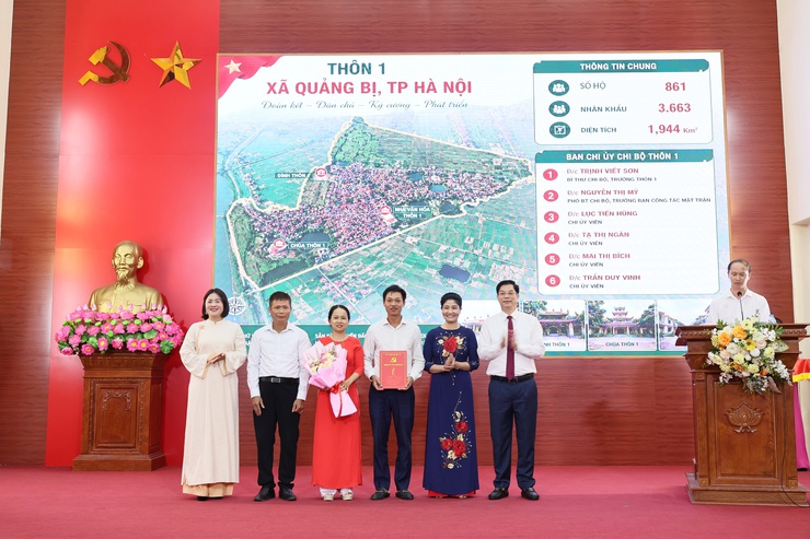 Xã Quảng Bị kiện toàn tổ chức, nhân sự sau sắp xếp thôn, bảo đảm bộ máy vận hành đồng bộ