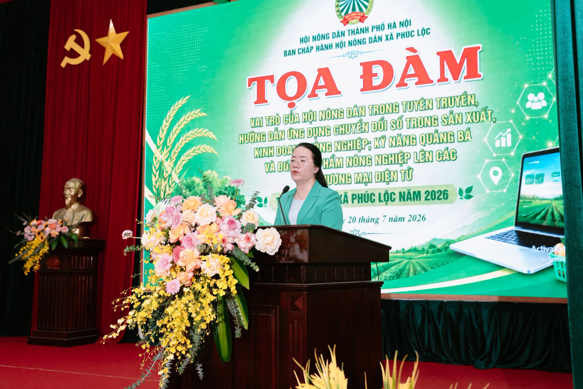 Xã Phúc Lộc thúc đẩy chuyển đổi số trong nông nghiệp, mở rộng thị trường tiêu thụ qua thương mại điện tử