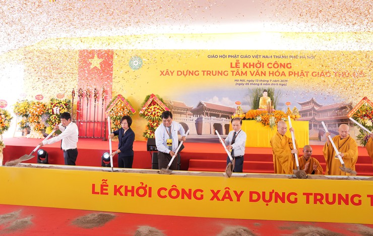 Khởi công xây dựng Trung tâm Văn hóa Phật giáo Thủ đô tại xã Bát Tràng