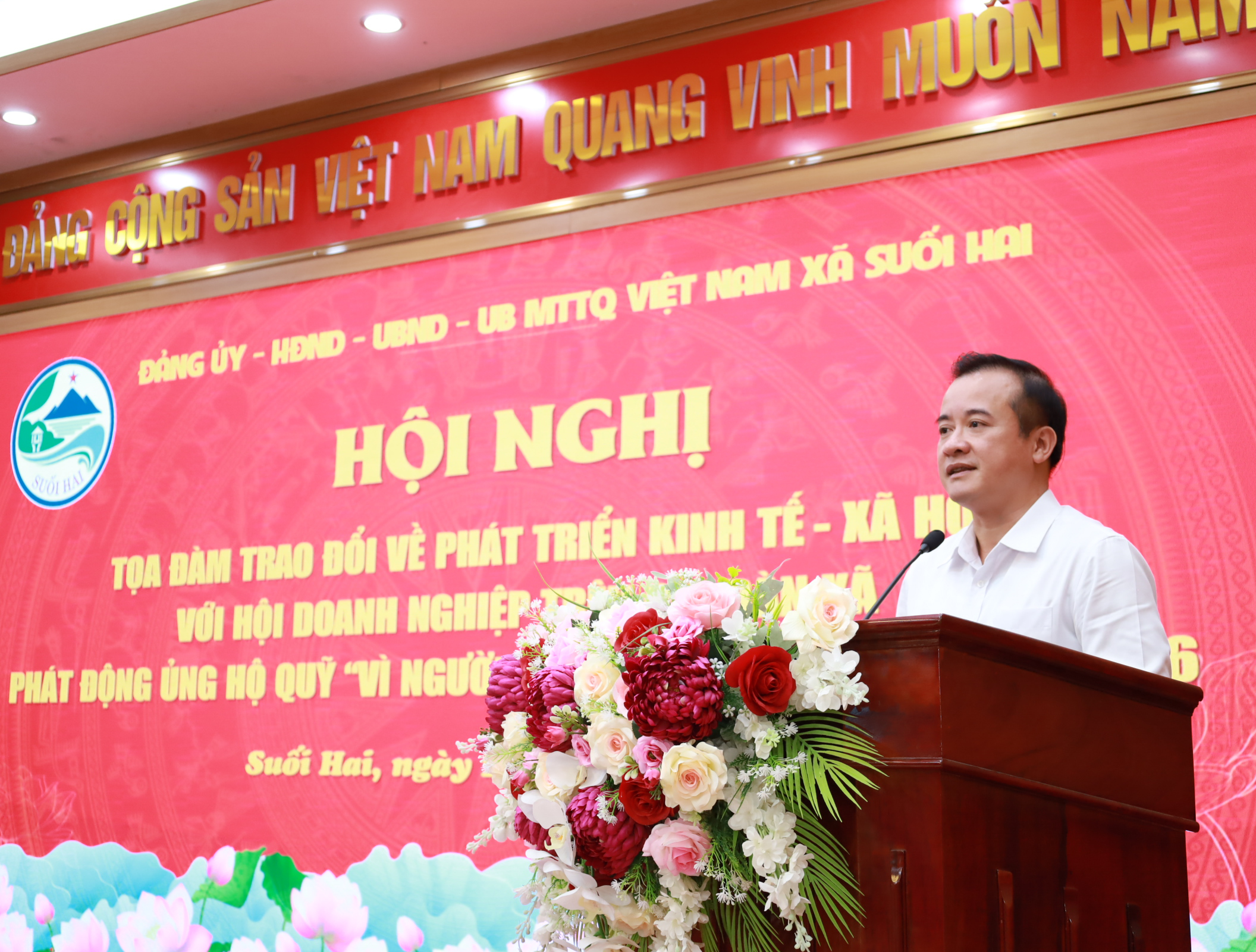 Xã Suối Hai kết nối doanh nghiệp chung tay vì an sinh, lan tỏa Quỹ “Vì người nghèo” năm 2026