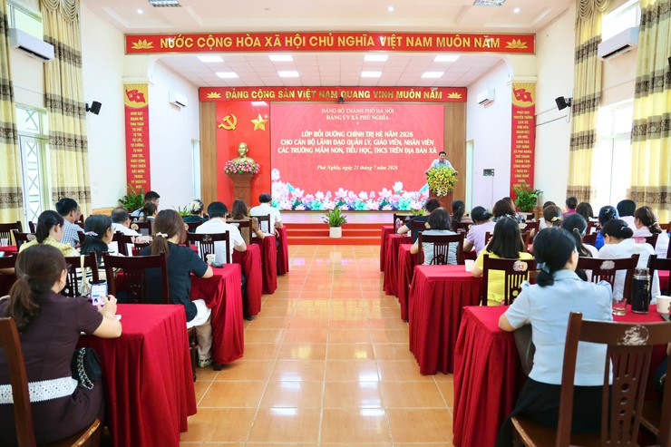 Xã Phú Nghĩa củng cố nền tảng chính trị, nâng cao năng lực đội ngũ ngành Giáo dục trước năm học 2026-2027