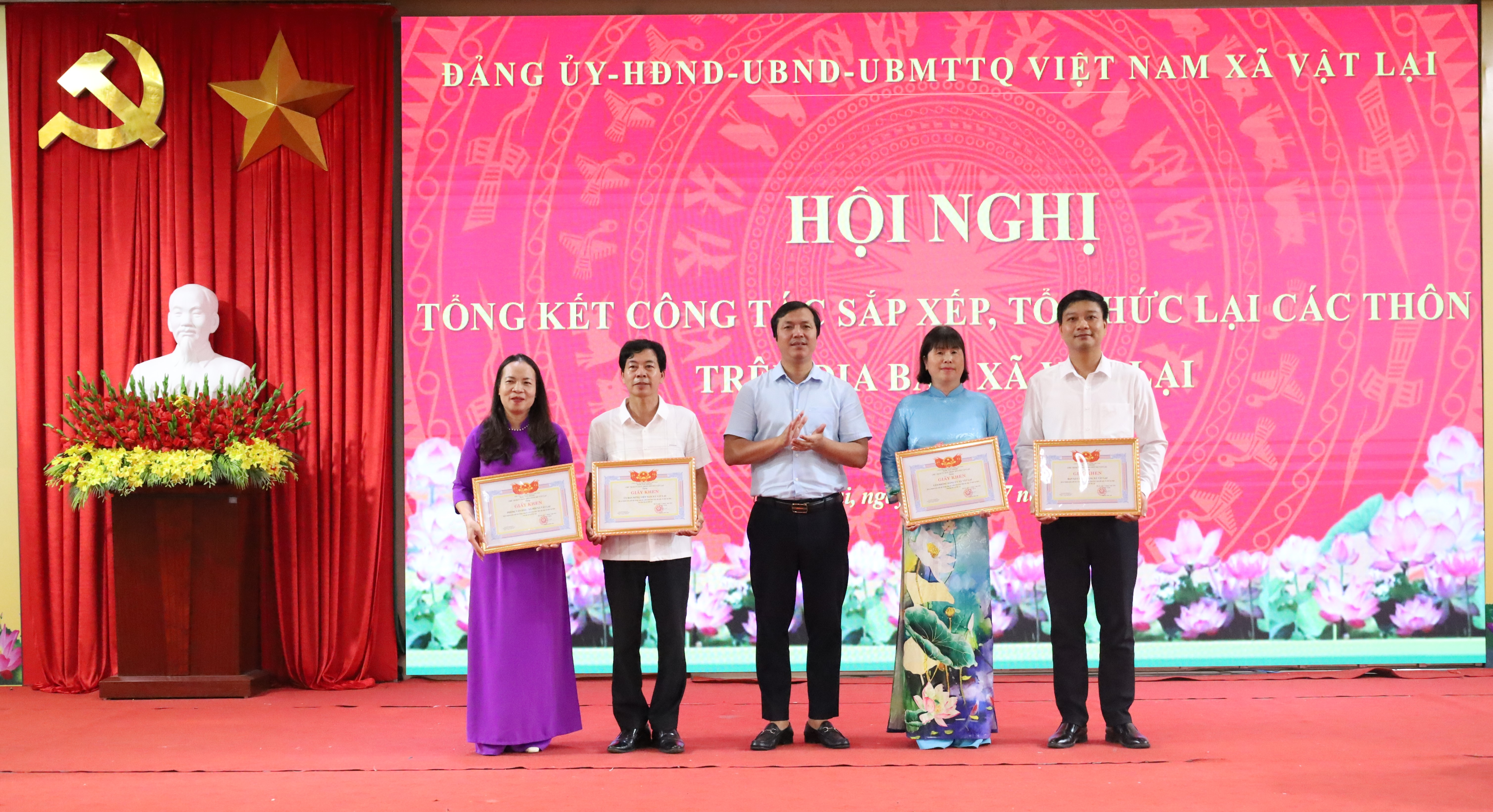 Xã Vật Lại tổng kết công tác sắp xếp thôn, hoàn thiện tổ chức cơ sở sau sắp xếp địa bàn dân cư