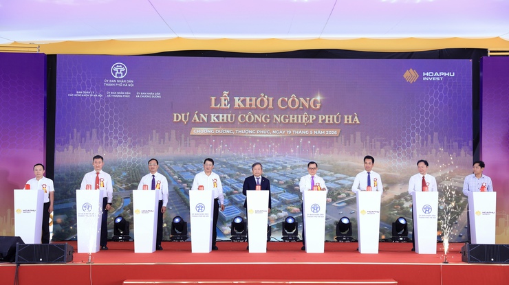 Khởi công Khu công nghiệp Phú Hà, mở ra cực tăng trưởng công nghiệp xanh phía Nam Thủ đô