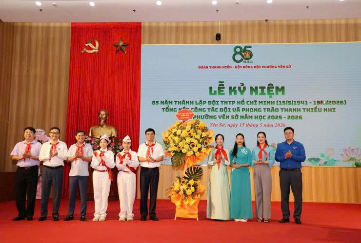 Phường Yên Sở tuyên dương cán bộ Đội tiêu biểu, lan tỏa phong trào thiếu nhi nhân kỷ niệm 85 năm thành lập Đội Thiếu niên Tiền phong Hồ Chí Minh