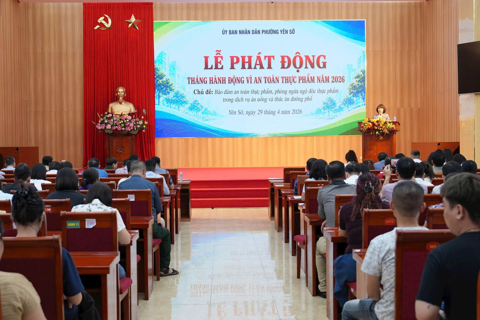 Phường Yên Sở phát động Tháng hành động vì An toàn thực phẩm năm 2026, nâng cao trách nhiệm bảo vệ sức khỏe nhân dân
